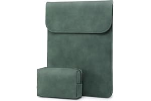 ‎HYZUO HYZUO 13 Zoll Laptop Hülle Laptophülle für MacBook Pro 13 M2 M1 2025-2016, MacBook Air 13 M4 M3 M2 M1 2025-2018, 13" iPad Pro/Air, Surface Pro, XPS 13, mit kleine Tasche, Mitternacht grün