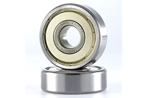 XiKe 2 unid. 6301ZZ Rodamientos de bolas 12x37x12mm Doble junta metálic｜Acero cromado｜Pre-lubricado, 6301-2Z Rodamientos rígidos de bolas con Doble junta metálica.