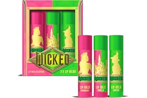 CORSAIR TOILETRIES Wicked Lip Balm Collection – 3 Pack Gift Set (Strawberry, Vanilla, Matcha) – Moisturizing Lip Care with Fun Wicked-Inspired Design