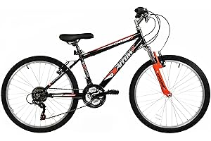 Dallingridge Arrow Boys Hardtail Mountain Bike, 24" Wheel - Black/Red