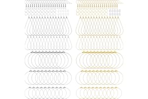 HAIFAFAFAING 700 Stück Ohrringe Selber Machen Set Ohrringe Creolen Rohlinge Creolen DIY Ohrringen Perlen Schmuckherstellung Zubehör Edelstahl Basteln DIY Zubehör Schmuck