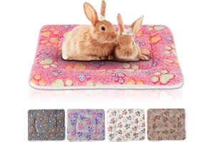 ‎SBAYOOL Sbayool 5 Stück Meerschweinchen Fleecedecken, Kralle oder Herzform Muster Kleintier-Plüschbett, warme Flauschige Welpendecke für Kätzchen, Kaninchen, Chinchillas, Frettchen, Hamster 51×34cm