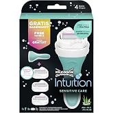Wilkinson Sword Intuition Sensitive Care avantaj paketi, 3 yedek bı&ccedil;aklı kadın tıraş makinesi
