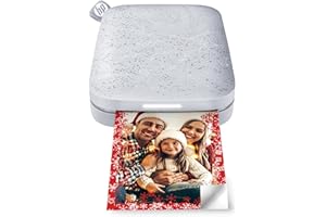 HP Sprocket Portable Photo Printer (Luna Pearl) Instantly Prints ZINK 2x3 Sticky-Backed Photos from your iOS & Android Device