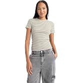 DeFacto Kadın Slim Fit Bisiklet Yaka Kısa Kollu Tiş&ouml;rt