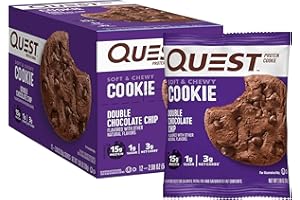 QUEST NUTRITION Quest Cookie, Double Chocolate Chip, 12/box