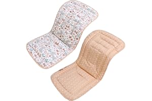 LAT LEE AND TOWN LAT Materassino Passeggino Universale, Copriseduta Passeggino Cotone, Copri Passeggino Universale a Doppia Facciata, Copriseduta Passeggino Universale 78x34cm (Coniglio)