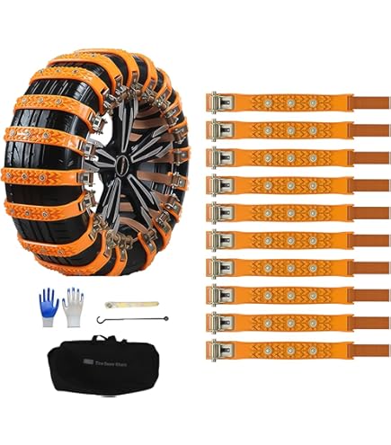 OPI07231-CHAINE NEIGE,Chaînes De Neige Antidérapantes Pour Voiture, Tapis De Traction Pour Pneus