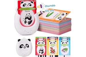 wgde toy Talking Flash Cards Early Educational Toys for 1 2 3 4 5 6 Year Old Baby Boys Girls, Autism Sensory Toys Learning Montessori Toys Gifts for Toddlers, Talking Flash Cards Speech Therapy Toys