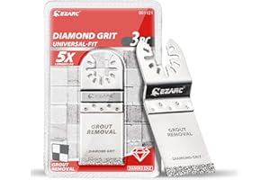 EZARC Diamant Multitool Sägeblätter für Mörtel Zubehör Multifunktionswerkzeug Oszillierende Klingen 3pcs Universell