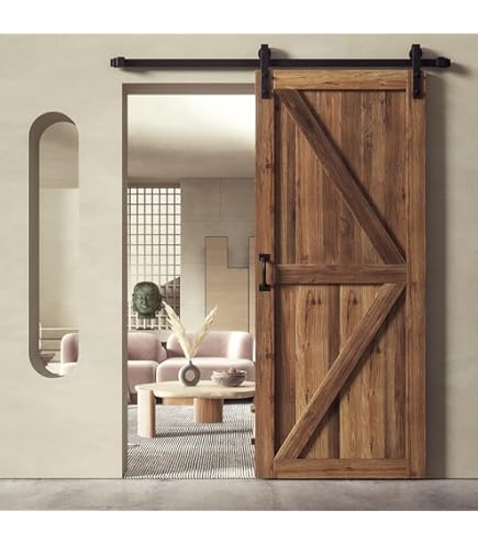 Porta In Legno Massello Di Pino 80x210 Cm - Natural Finish, Per Interni - Foto 5