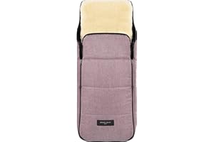 CHRIST WERNER BABY - Coprigambe invernale in pelliccia di agnello, con fodera in vera pelliccia rimovibile, utilizzabile come inserto per passeggino (2 in 1) in rosa