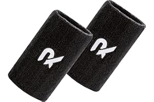 Raquex Cotton Wristbands - Soft cotton stretchy material. 8cm or 13cm widths. Sports sweat bands for men and women. 7 colour options