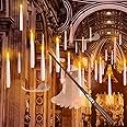Floating Candles with Wand, 20 Pcs Magic Hanging Candles, Flickering Warm Light Flameless LED Candle with Wand Remote, Window Taper Candle Set for Halloween Christmas Birthday Party Decorations