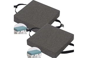 VEAI Set di 2 Cuscini Sedia da Cucina/Cuscini di Seduta, Sgabello cuscino quadrato 25/30/35/40cm Confortevole Cuscini Coprisedia da Cucina,bar, pranzo, Lavabili(@1,30x30x5cm)