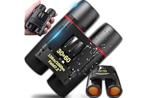 Retoo Binocolo 30x60 ad alte prestazioni, per bambini, adulti, ad alta risoluzione, ideale per giochi sportivi all'aria aperta, birdwatching, viaggi, caccia, escursionismo, binocolo per birdwatching