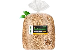 Kork-Deko 10 litro Corcho granulado, (Mediano | 3-8 mm) (sustrato de Corcho, Corcho triturado)