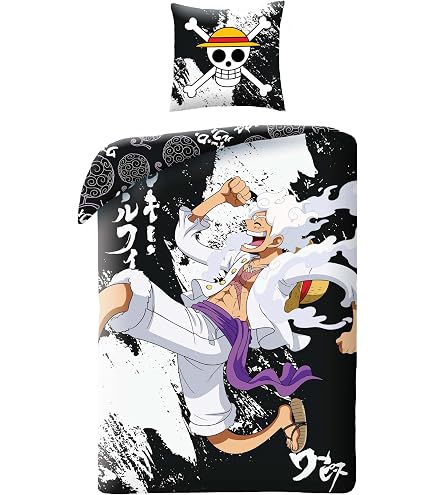 Aymax One Piece Punk Hazard - Federa 200x200 In Microfibra + 2 Federe 63x63