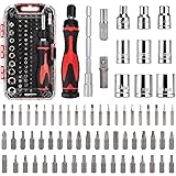 Amazon Basics 73-Piece Magnetic Ratchet Wrench and Screwdriver Set