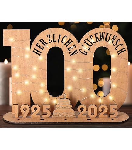 Happy 100th Birthday Dekoset – 10 Hängende Wirbel In Roségold Mit Ausschnitten, Ca. 73–96 Cm Lang