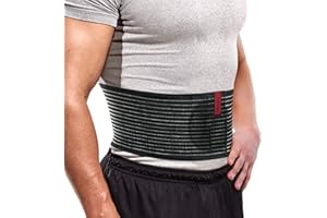 ORTONYX Premium Umbilical Hernia Belt for Men and Women / 6.25" Abdominal Binder with Hernia Support Pad - Navel Ventral Epigastric Incisional and Belly Button Hernias - Black OX5241-L/XL