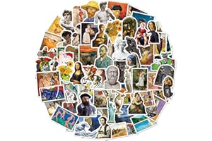 EVANMADER 100 Stück Van Gogh Aesthetic Kunst Stickers für Auto Motorräder Laptop Fahrrad Skateboard Snowboard Gepäck Aufkleber MacBook iPad und mehr