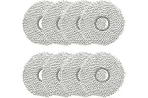 MSDAOS Set di Mocio Panni di Ricambio per ECOVACS DEEBOT T50 PRO Omni/ N30 PRO Omni/ T30 PRO/ T30S Combo/ T30S/ T20 Omni/ T10 Omni/ X1 Omni/ X1 Turbo/ X2 Omni/Yeedi M12 PRO+ Robot Aspirapolvere