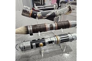 HHUXIUE Lichtschwert Stand Display，Acrylic Desktop Lichtschwert Stand，3-Tier Lichtschwert Stand，Für Schwerter, Lichtschwerter. (Transparent)