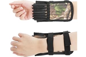 Poearcus Carcaj Ballesta Funda para Flecha de Brazo Carcaj de Ballesta de Doble Cara de Gran Capacidad Carcaj de muñeca