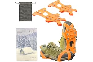 ZUXNZUX Rubber Stainless Steel Grippers Rubber Shoe Spikes Rubber 1241