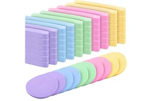 TSLBW 60 pezzi Spugnette Make Up Set Spugna Trucco Compressa Pulizia Viso Tondo Spugna per viso Spugna Esfoliante spa spugne strumento di trucco per la rimozione del trucco viso spugne di lavaggio 5 colori
