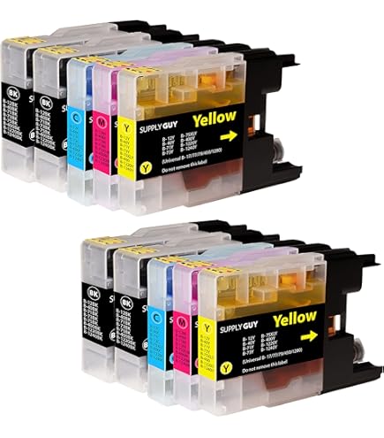 4 Noire XL Cartouches d'encre pour Brother MFC-J5910DW, MFC-J6710D, MFC-J6910DW