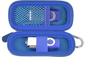 USB Stick Aufbewahrung Tasche kompatibel mit SanDisk/für Samsung/für PNY Flash-Laufwerk, Memory Stick Thumb Drive Datenspeicher Tasche, 16/32/128GB Elektronisches Zubehör Halter (Dunkelblau)