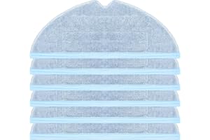 YUUNAIE Serpillière Accessoires, Serpillères de Nettoyage pour Roborock S7 S7 Plus S7+ S7 MaxV S8 S8 Plus S8 Pro Ultra Serpillère de Rechange Aspirateur Pièces de Rechange pour Aspirateurs 6 Pièces