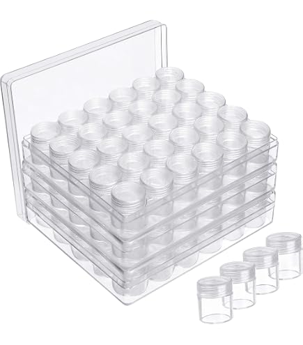 30 Pots Peinture Vides 15ml - Bande Rangement Transparente - Pour Art/Cosmétiques