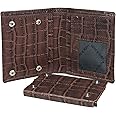 HIDE & SKIN Manchester Genuine Leather Wallet with Detachable Card Case for Men (Crazy Brown)
