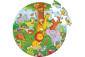 Webby Jungle Jigsaw Puzzle for 5 and Above, 60 Piece, Multicolour