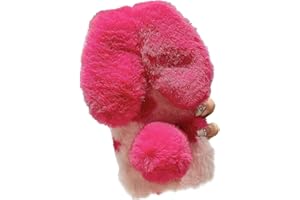 Tivenfezk Nadoli Hase Pelz Hülle für Samsung Galaxy A55 5G,3D Kaninchen Ohr Case Warme Flauschige Plüsch Schutzhülle Handy Schale Tasche Soft Bunny Cover