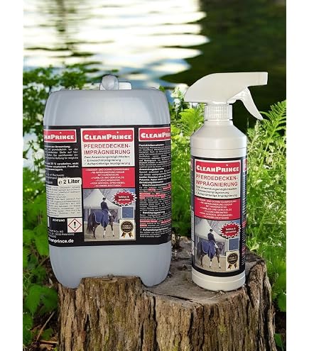 CleanPrince Pferde-Regendecke Imprägniermittel, Für Pferdedecken