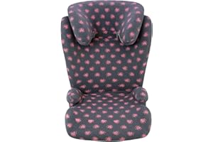 JYOKO Kids Bezug kompatibel mit Britax Romer Kidfix, aus Baumwolle (Romer Kidfix, FLUOR Heart)