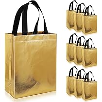 PHOGARY Bachelorette Gift Bag, Iridescent Gift Bags With Handles – Set Of 12 Reusable Goodie Bags Medium Size, Non-Woven Iridescent Party Favor Bags For Girls, Birthday Holographic Gift Tote Bag - View #12