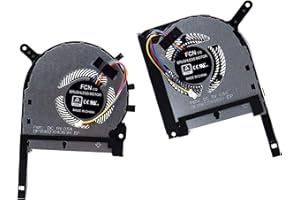 Deal4GO CPU Cooling Fan DFS5K12304363H FM1U w/GPU Fan DFS5K12114262H FM1V for ASUS TUF FX505 FX505D FX505G FX505GE FX705 FX705G FX705DU FX705DD FX86 FX95