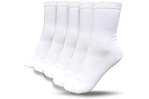 bisoo SET de 5 Pares de Calcetines Escolares de Algodon con Certificado Oeko-Tex para Uniforme Colegio - Elige tu Talla y Color