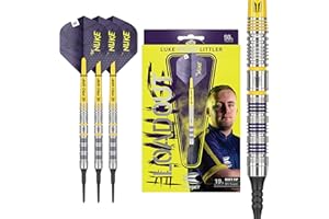 Target Darts Luke Littler Loadout Jeu de Fléchettes à Pointe Souple, Fléchettes en Tungstène à 90%, 19G | Jeu de Fléchettes à Pointe Pixel, Édition Player Jeu Fléchettes Électroniques à Pointe Souple
