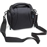 Bodyguard 5* Camera Case, Black, Reflex Camera Case, Canon EOS m50 | Suitable for Sony Alpha 6000/6300/6500, Canon EOS M100/M