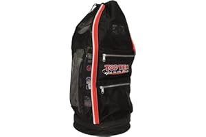 TOP TEN Sporttasche im Rucksack Syte Shoulder Mesh Bag Deluxe Kickboxen Kampfsport MMA Thaiboxen Muay Thai Tasche Trainingstasche Kickboxtasche Rucksacktasche Kombietasche Kampfsporttasche Karate