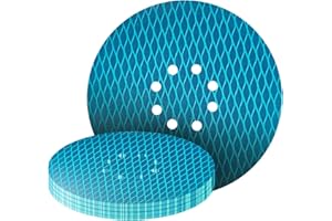 GZKTY 20 Piezas Discos Lija 225mm | Grano P240 | Discos Pulidora 225mm 8 Agujeros | Papel Lija Para Lijadora Jirafa, Lijadora de pared, Lijadora de Paredes y Techos