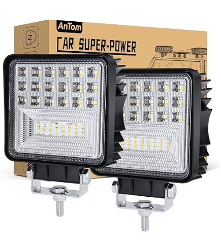 Phare led 12v 4.21 10.5 cm IP67 48W 16 led 6500K 4 pieces abs aluminium phare de travail led Phare led 12v 4.21 10.5 cm IP67 48W 16 led 6500K 4 pieces abs aluminium phare de travail led