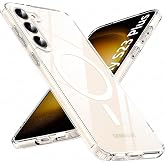 Ehr. Samsung Galaxy S23 Plus Kılıf Kamera Korumalı Magsafe ile Uyumlu Wireless Şarj &Ouml;zellikli Şeffaf Kılıf (Şeffaf, Samsung G