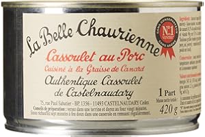 La Belle Chaurienne Cassoulet au Porc Cuisiné à la graisse de Canard, 3 x 420g